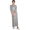 Memoi Women's 100% Cotton Slub Knit Full-Length Sleeping Gown - 2 of 4