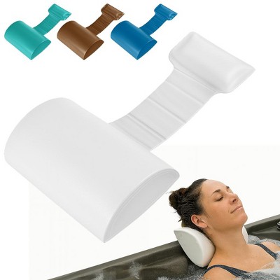 California Sun Deluxe Spa Hot Tub Headrest Pillow – Weighted Vinyl Waterproof Cushion for Jacuzzi