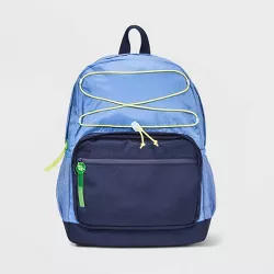 Kids' 16" Colorblock Ripstop Backpack - Cat & Jack™ Blue