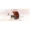VICTOR VWRP-6000 Fremont 8-in-1 Premium Wood Music Center with 3-Speed Record Player, Built-in Speakers, and RGB LED Lighting - 2 of 4