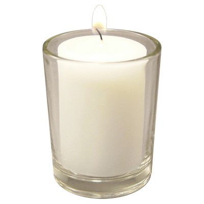 clear glass candlesticks