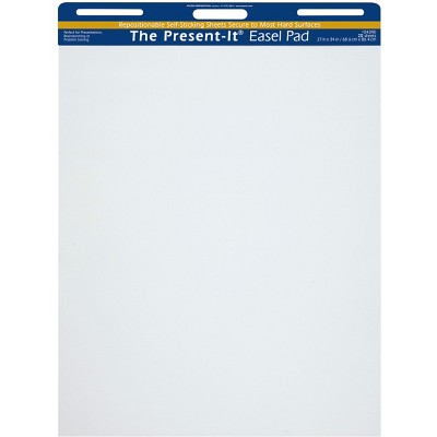 Present-It Recyclable Self-Stick Easel Pad, 27 x 34 Inches, 25 Sheets