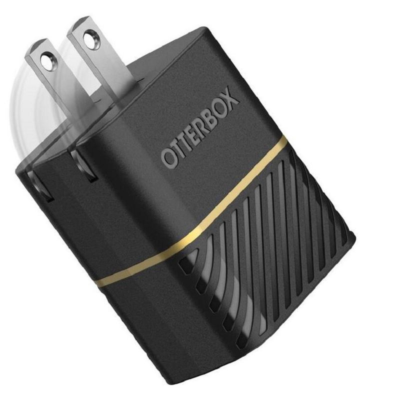OtterBox USB-C Fast Charge Wall Charger 18W - Black Shimmer (New), 1 of 3