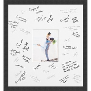 Mezzanotte Picture Frame, Photo Frame Wedding Guest Book Alternative, Autograph Picture Mat for Signature Board, Weddings Graduations or Retirement - 1 of 4