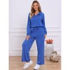Jess by Meiko Women's Half Zip Pullover and Cargo Pants Set - 3 of 4