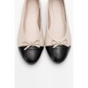 Jens - Beige Toe Cap Leather Ballet Flats (Women) | Forever & Always Shoes - 4 of 4