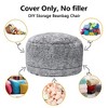 Bean Bag Chair Cover Only, Soft Plush Bean Bag Cover No Filler for Adults Kids, Washable Bean Bag Couch Cover - 3 of 4