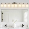 DAKAFUL Modern Bathroom Vanity Light, 4/5/6//8/10-Light Vanity Fixtures with Clear Glass Shade, Reversible Wall Sconces Over Mirror,for Bedroom - 2 of 4