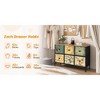 ZACHVO 6-Drawer Baroque florals Fabric Dresser – Vintage Printed Fronts, Water-Resistant Wood Top, Anti-Tip & 4 Adjustable Feet - 4 of 4