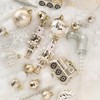 50ct Christmas Ball Ornaments, Shatterproof Baubles Decorative Hanging Ornaments Set for Xmas Tree Holiday Party Decor Wreath Garland, Champagne - 2 of 4