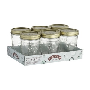 Kilner Wide Mouth Canning Jar 12 oz - Case of 6 - 2 each - 1 of 1