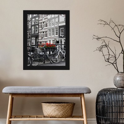 Classic Black Wood Wall Picture Frame 30" x 25"