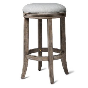 Maven Lane Eva Swivel Backless Fabric Counter Height Bar Stool - 1 of 4