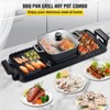 Mojgar 2 in 1 Electric Grill and Hot Pot,  BBQ Pan Grill and Hot Pot, Multifunctional Teppanyaki Grill Pot with Dual Temp Control - 2 of 4
