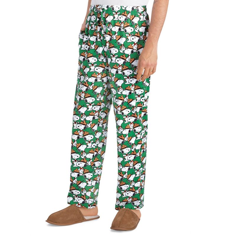 Collections Etc Peanuts Beagle Scout Snoopy Drawstring Lounge Pants, 1 of 5
