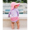 RuffleButts Baby/Toddler Girls UPF50+ Long Sleeve One Piece Rash Guard - 4 of 4