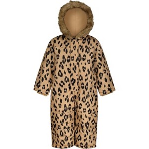 Carter's Girls' Heavyweight Water Resistant Overall Padded Winter Jumpsuit for Kids - 1 of 3
