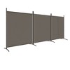 vidaXL 3-Panel Room Divider Anthracite 206.7 - 2 of 4