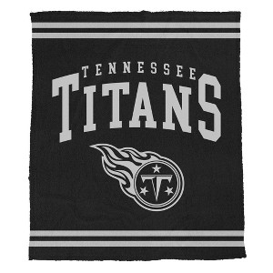 NFL Tennessee Titans Midnight Logo Cozy Knit Blanket - 1 of 2