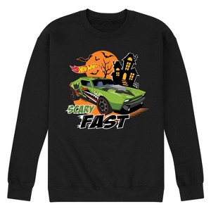 Men's - Hot Wheels - Scary Fast- Men's Crew Fleece Sweatshirt Graphic Fleece Sweatshirt - 1 of 4