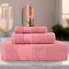Luxury Cotton Heavyweight Solid Plush Towel Set by Blue Nile Mills - 2 of 4