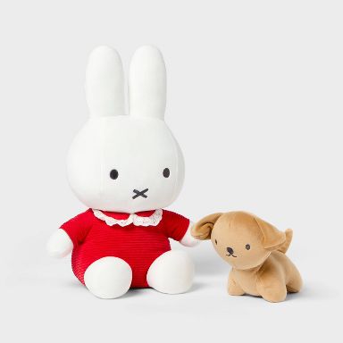 Holiday Miffy and Dog Mini Weighted Plush Kids' Throw Pillow Set - Miffy by Pillowfort™