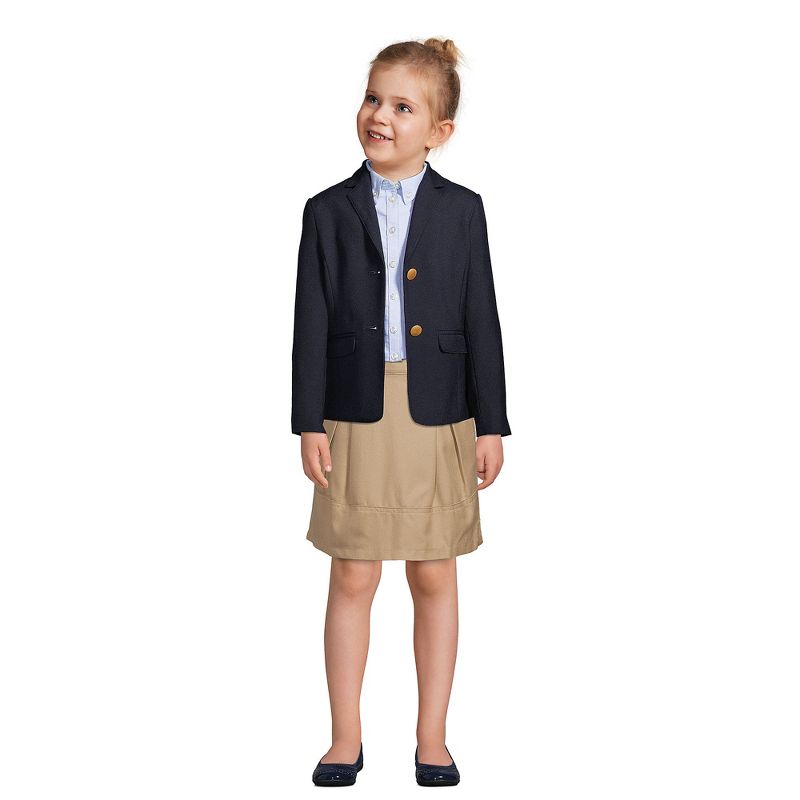 Lands' End Lands' End School Uniform Kids Solid Pleated Skort Top of Knee, 5 of 6