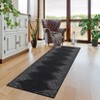 2x6 Hallway Runner Rug Low Pile Machine Washable Rugs Modern Stripe Geometric Foldable Minimalistic Carpet with Rubber Backing for Entryway Hallway - 4 of 4