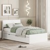 ALEXOUN Platform Bed Frame with Headboard,Wood Bed Frame with Wood Slats Support,for Bedroom Apartment - 4 of 4