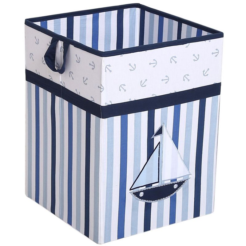 Bacati - Little Sailor Collapsible Laundry Hamper, 1 of 7