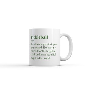 Crazy Dog T-Shirts Pickleball Definition Mug Funny Sarcastic Graphic Novelty Coffee Cup-11oz - 1 of 4