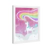 15" x 21" Unicorn Light Fantasy and Sci-Fi Framed Art Print - Wynwood Studio: Modern Decor, Digital Fairytale Artwork, White Frame - 2 of 4