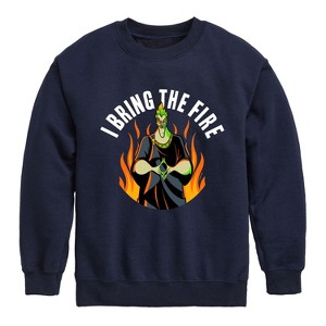 Boys' - Disney Villains - Hades I Bring The Fire Graphic Long Sleeve Fleece Sweatshirt - 1 of 4