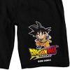 Dragon Ball Daima Son Goku Logo Adult Black Sleep Pajama Shorts - 2 of 4