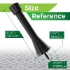 Garnen Spring Door Stopper for Wall, Heavy Duty Door Stoppers with Rubber Bumper Tip, Steel Black Door Stops, Easy Install Wall Mount Doorstop - 4 of 4