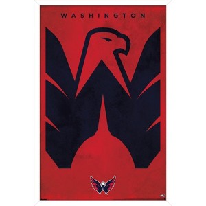 Trends International NHL Washington Capitals - Logo 25 Framed Wall Poster Prints - 1 of 4