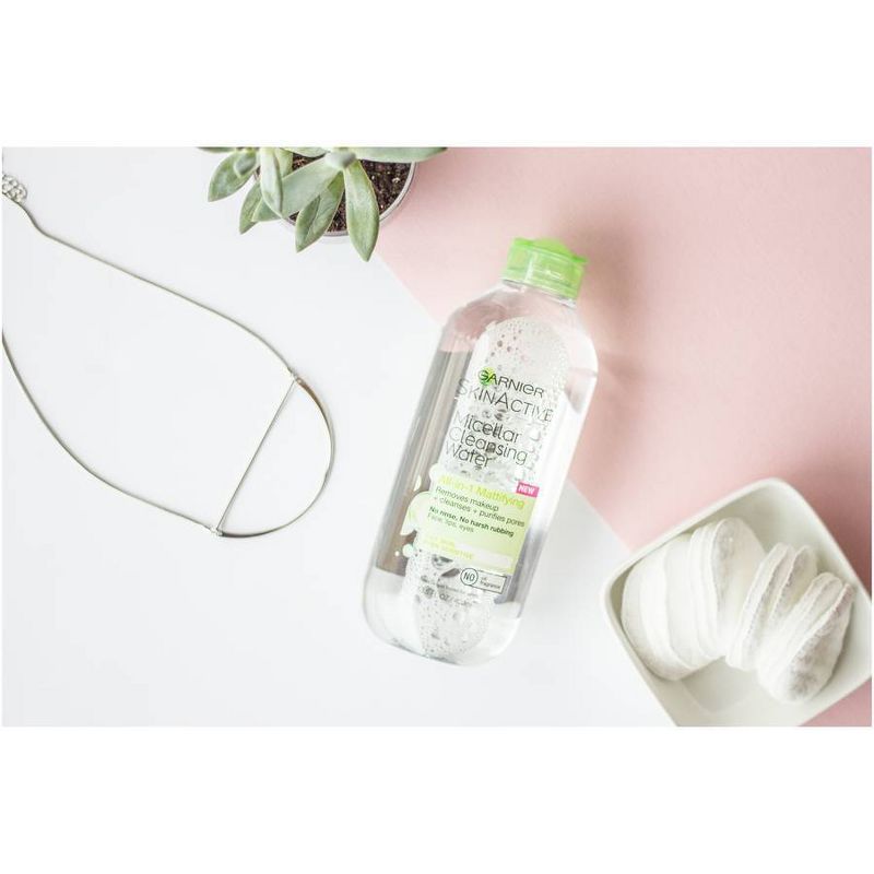 Garnier SkinActive Micellar Cleansing Water for Oily Skin - Unscented - 13.5 fl oz, 4 of 7