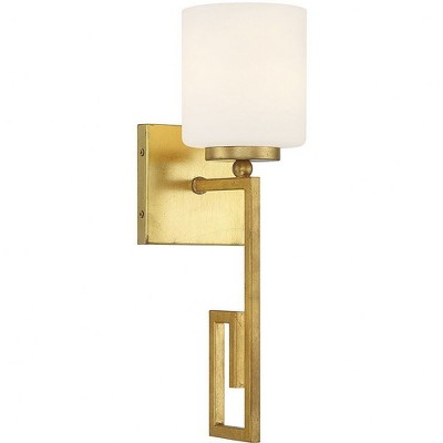 Savoy House Quatrain 1 - Light Wall Light in  True Gold