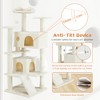 Lyngins Multi-Level Cat Tree Tower, Fun Cat Tower with Cat Scratching Post, Cat House & Cat Toys, Perfect Cat Tree for Cats to Climb, Play & Lounge - 4 of 4