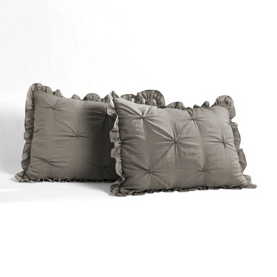 Lush Décor Ravello Pintuck Ruffle Skirt Bedspread & Sham Set, 4 of 11