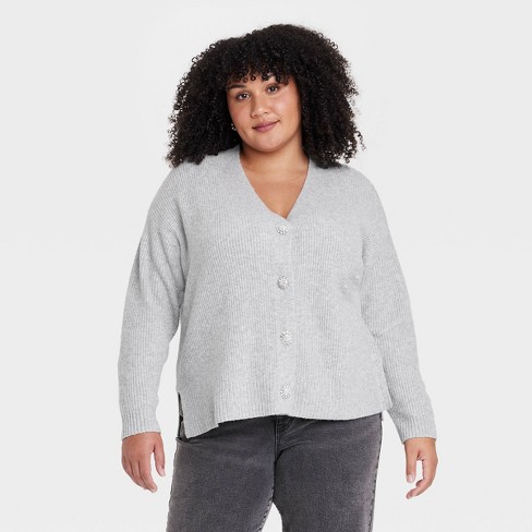 Women's Light Weight Cardigan - Ava & Viv™ Black Xxl : Target