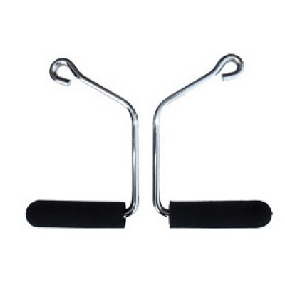 Total Gym 17500 Open Ended Durable Chrome Handles for Increased Grip with Total Gym Home Workout Machines, Black