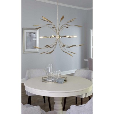 Mariposa Antique Gold 36" 8-Light Branch Pendant