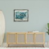 Stupell Industries Northpoint Sea Turtles Sealife Black Floater Framed Canvas Wall Art - 2 of 4
