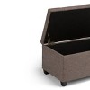 CAVINAS Faux Leather Storage Ottoman Bench with Tufted Diamond Detail,Modern Storage Ottoman,Storage Benches for Living Room,Bedroom - 4 of 4