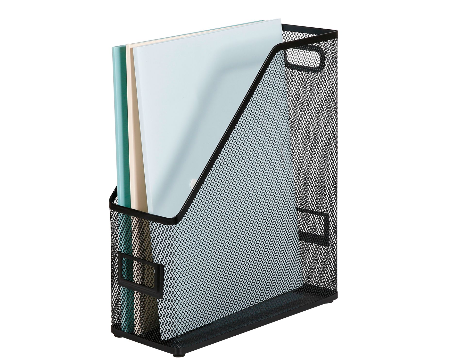 Mesh Magazine File Black - Brightroom™: Steel File Organizer & Holder, 12" H, No Assembly Required