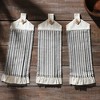Sawyer Mill Black Ticking Stripe Button Loop Tea Towel Set of 3  VHC Brands - 4 of 4