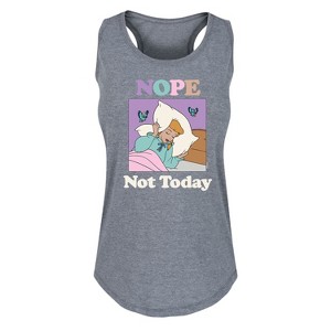 Women's - Disney Princess - Nope Not Today Graphic Racerback Tank - 1 of 4