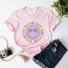 Simply Sage Market S.W.Smiley Beach Bum Circle Smiley Short Sleeve Tee - XS - Pink - 3 of 4