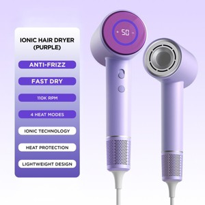 Evo Bytes Anion Hair Dryer with Neutral Appearance, 110,000 RPM High-Speed Motor, Constant Temperature for Hair Protection - 1 of 2